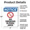 Signmission No Smoking In Pool Area OSHA Notice Sign, Plastic, 7in W x 10in L, 2PK OS-2PACK-NS-P-710-V-14802 - alternate 6